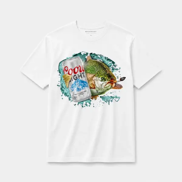 Cold one trout t shirt w
