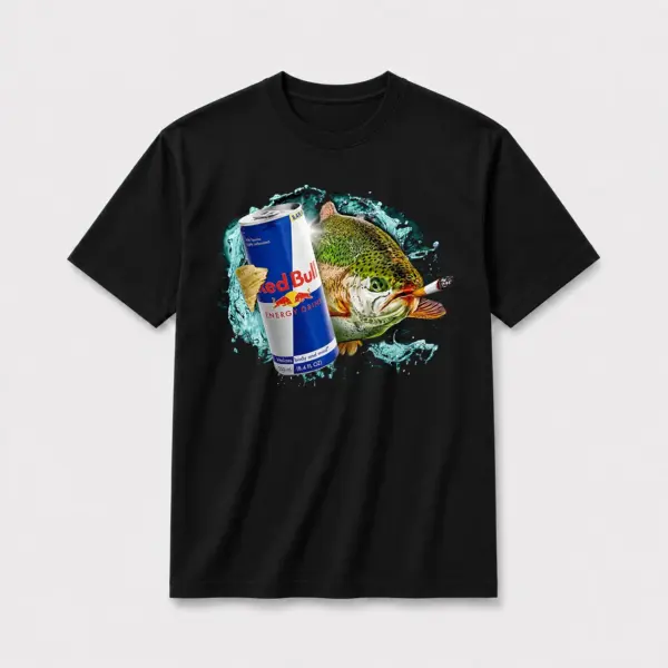 Energy rush trout t shirt black