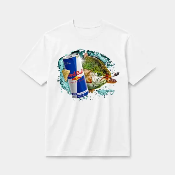 Energy rush trout t shirt white