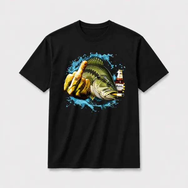 Largemouth bass bad attitude beer black
