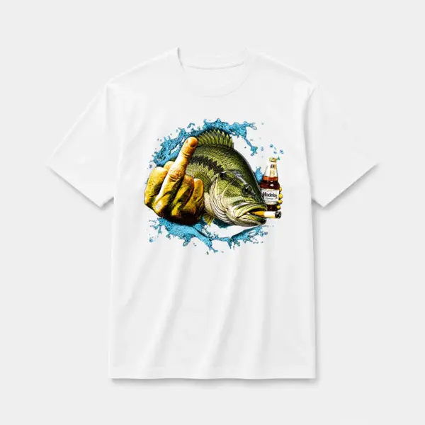 Largemouth bass bad attitude beer white