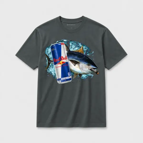 Red bull blunt bluefin tuna t shirt d gy