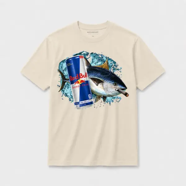 Red bull blunt bluefin tuna t shirt s