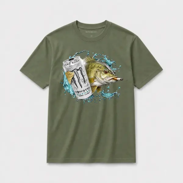 Zero sugar full send small mouth bass t shirt gn