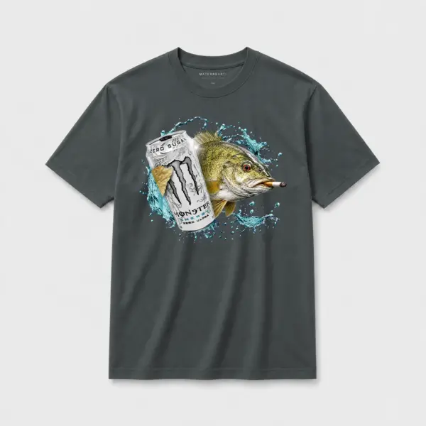 Zero sugar full send small mouth bass t shirt gy
