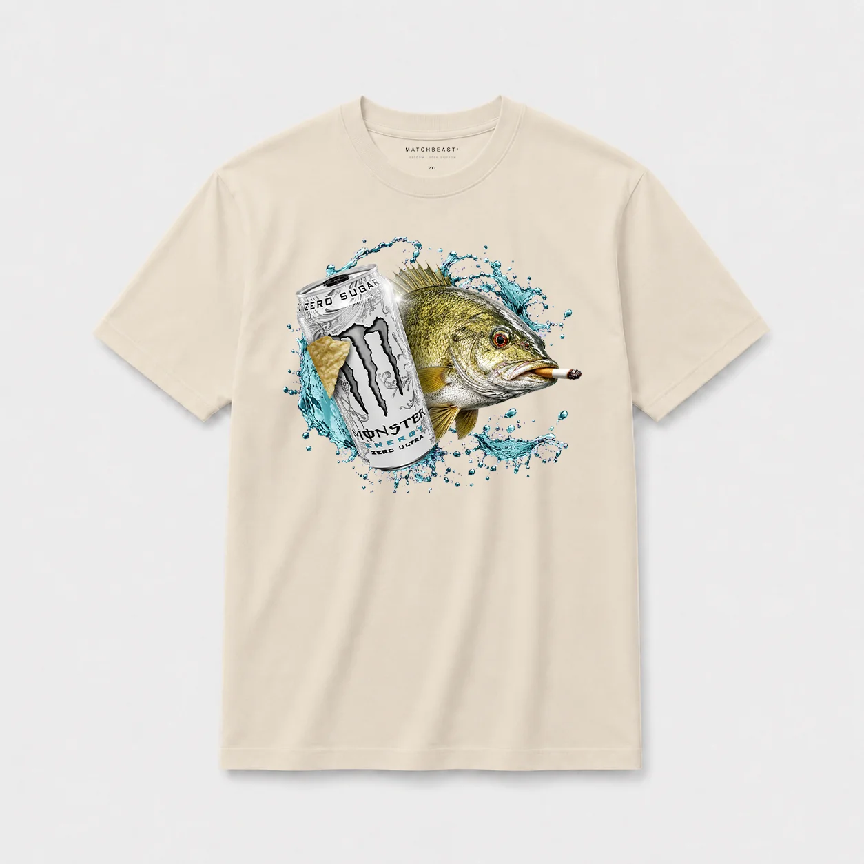 Zero sugar full send small mouth bass t shirt s