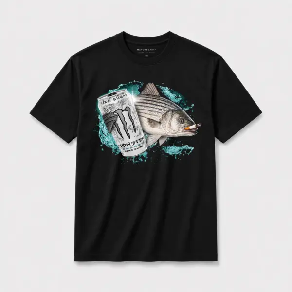 Zero sugar full send striper t shirt black