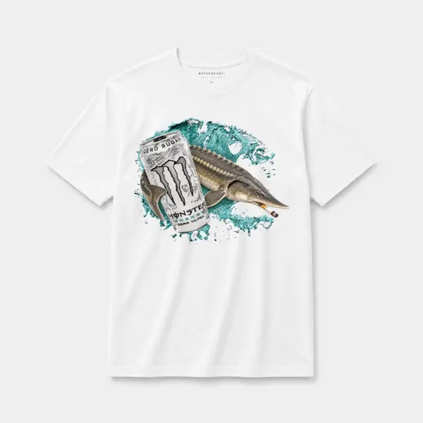 Zero sugar full send sturgeon t shirt w