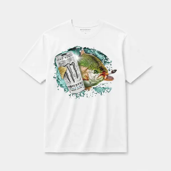 Zero sugar full send trout t shirt white