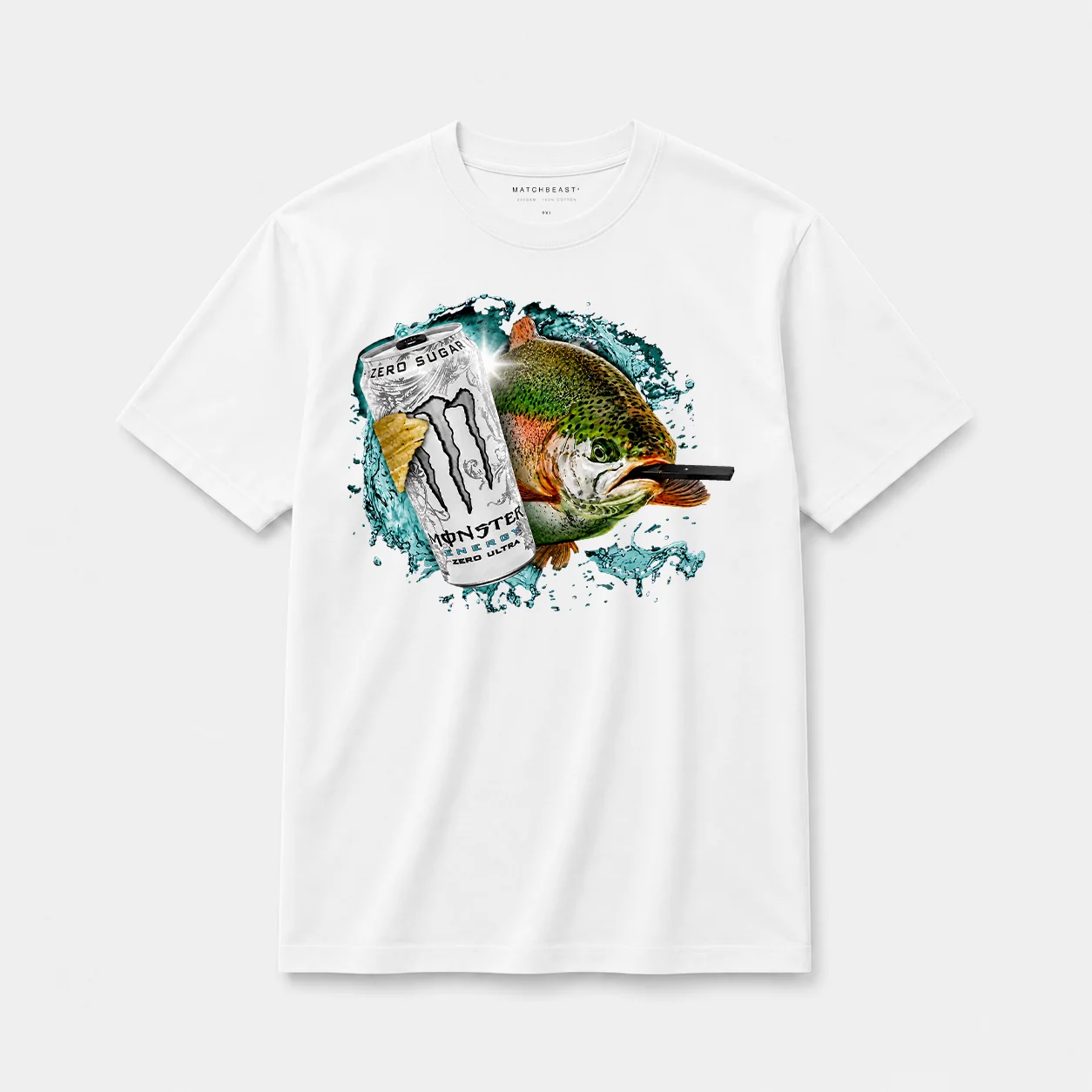 Zero sugar full send trout vape white