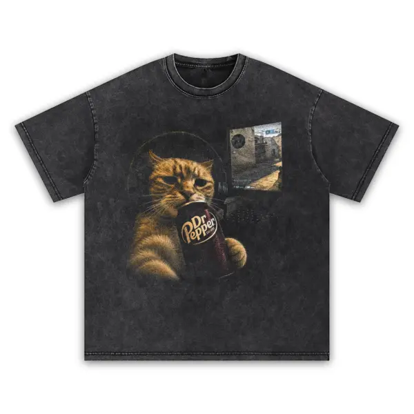 23 flavor gamer cat t shirt washed20black202320flavor20gamer20cat20t shirt.webp