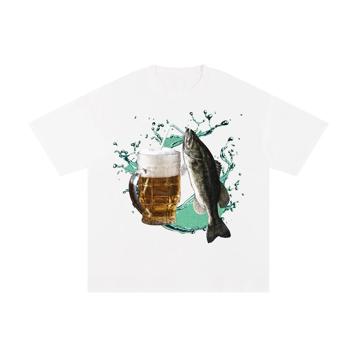 Bass beer premium t shirt white 120bass beer.webp