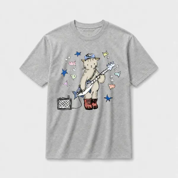 Bass cat t shirt gray2003.webp