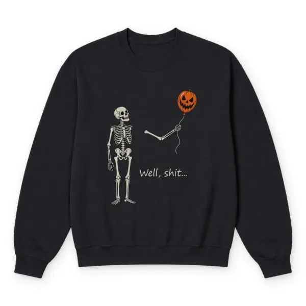 Black wrong balloon skeleton