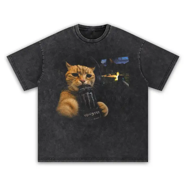 Blackout boost gamer cat vintage t shirt washed20black20blackout20boost20gamer20cat.webp
