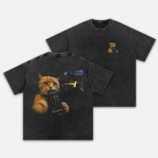 Blackout boost gamer cat back print 3