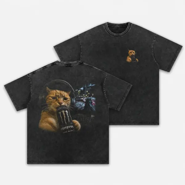 Blackout combat gamer cat back front