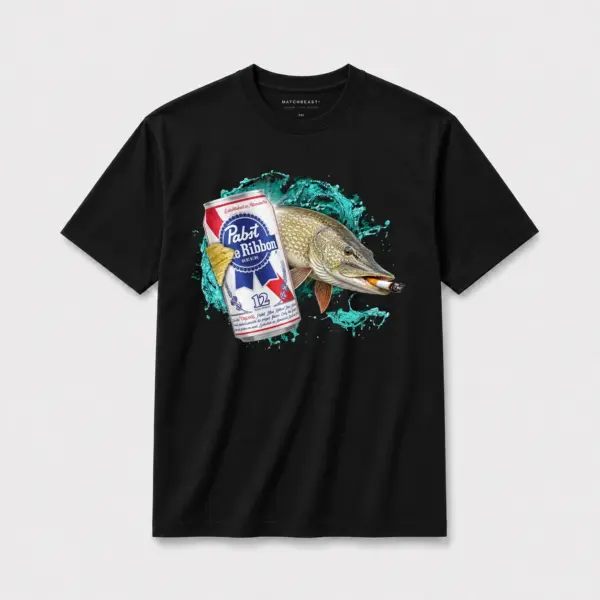 Blue ribbon pike smoke t shirt black20blue20ribbon20pike20smoke.webp