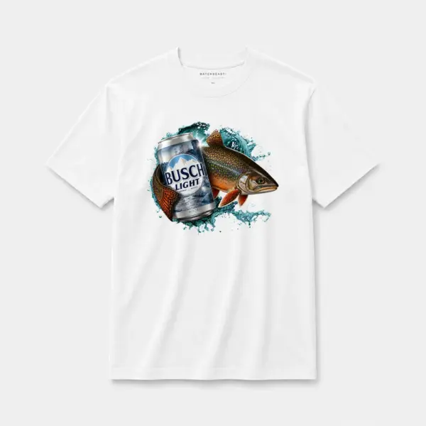 Brook trout busch light classic t shirt white20brook20trout20busch20light20classic.webp