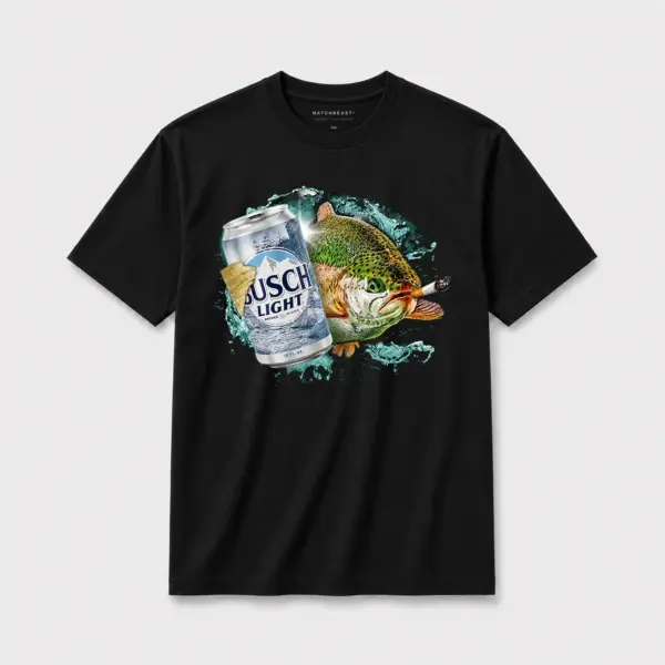 Busch light trout t shirt b