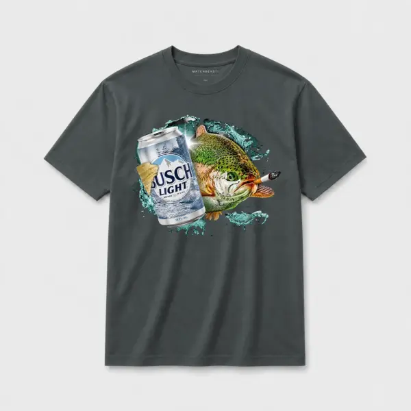 Busch light trout t shirt dg