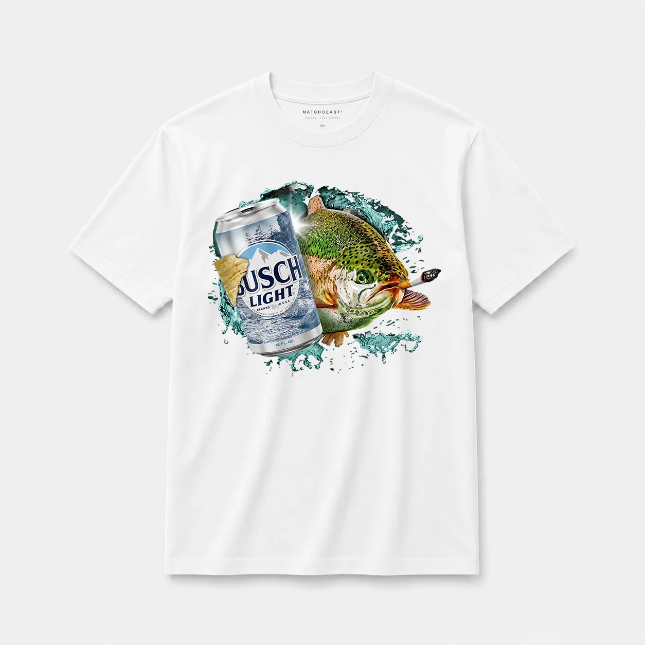 Busch light trout t shirt ww