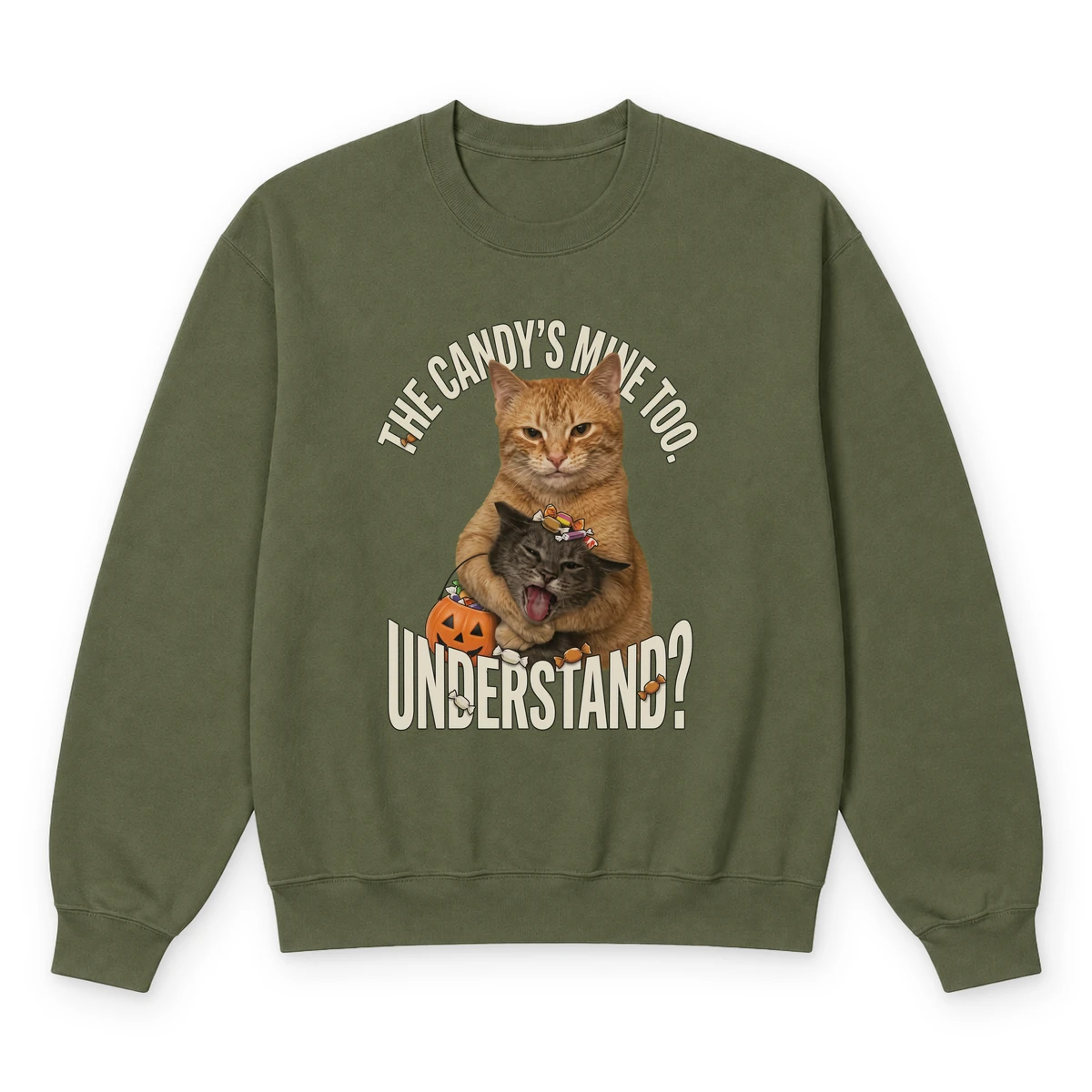 Candy mine sweatshirt olive20candy20mine.webp