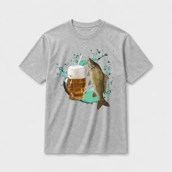 Carp beer t shirt gray20carp beer.webp