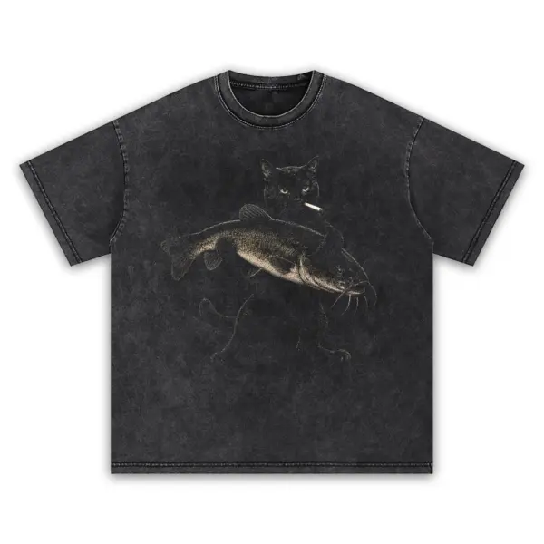 Catfish bandit t shirt washed20black20catfish20bandit.webp