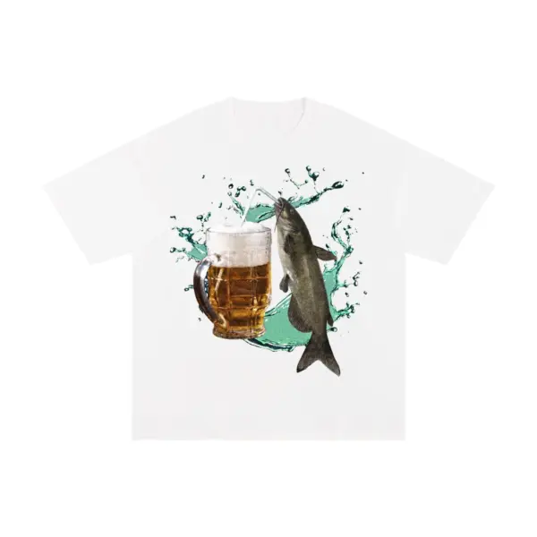 Catfish beer premium t shirt white 120catfish beer.webp