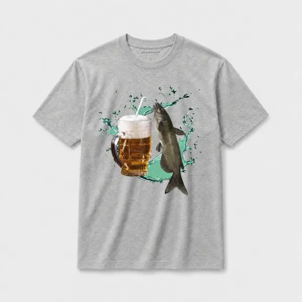 Catfish beer t shirt gray20catfish beer.webp