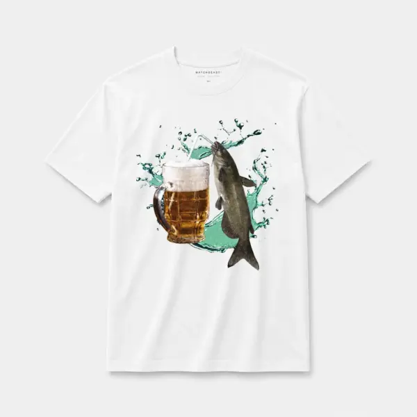Catfish beer t shirt white20catfish beer.webp