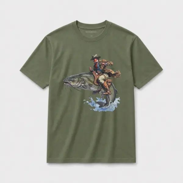 Catfish rider t shirt olive20green20catfish20rider.webp