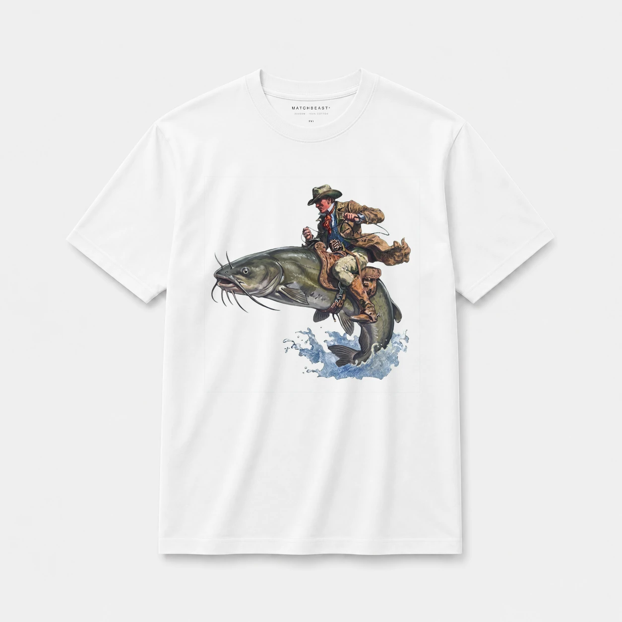 Catfish rider t shirt white20catfish20rider.webp