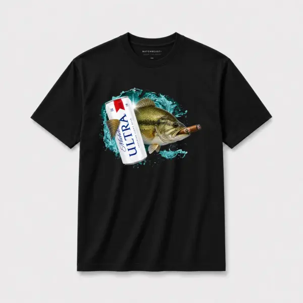 Cold one cigar bass oversize tee black20cold20one20cigar20bass20t shirt.webp