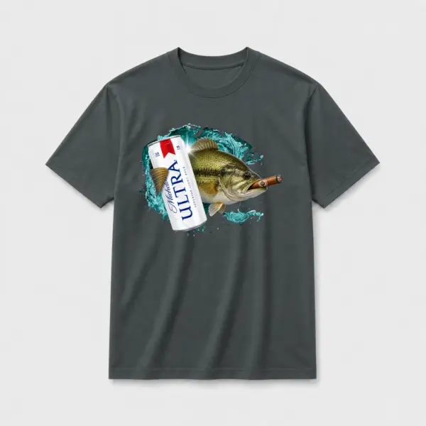 Cold one cigar bass oversize tee dark20gray20cold20one20cigar20bass20t shirt.webp