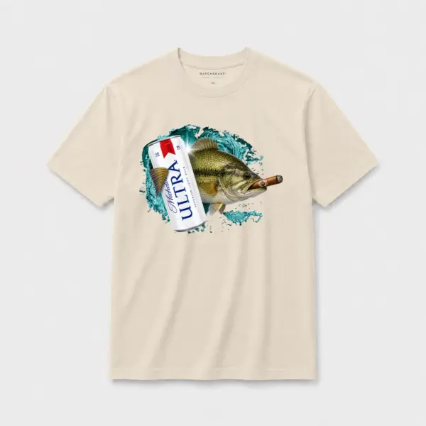 Cold one cigar bass oversize tee light20sand20cold20one20cigar20bass20t shirt.webp