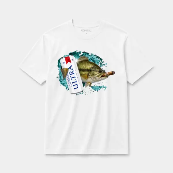 Cold one cigar bass oversize tee white20cold20one20cigar20bass20t shirt.webp
