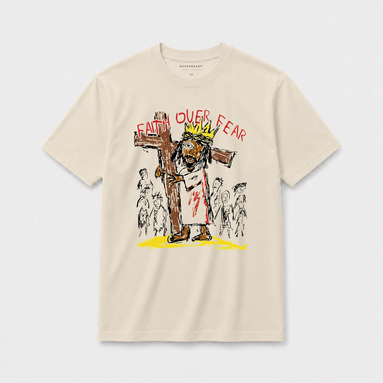 Faith over fear t shirt light20sand2001.webp