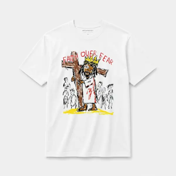 Faith over fear t shirt white2001.webp