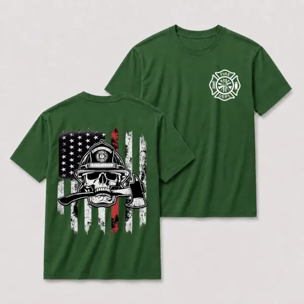 Firefighter skull flag oversize tee green20firefighter20skull20flag20t shirt.webp