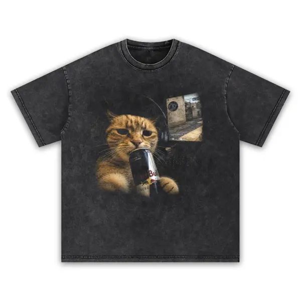 Full send gamer cat t shirt washed20black20full20send20gamer20cat.webp