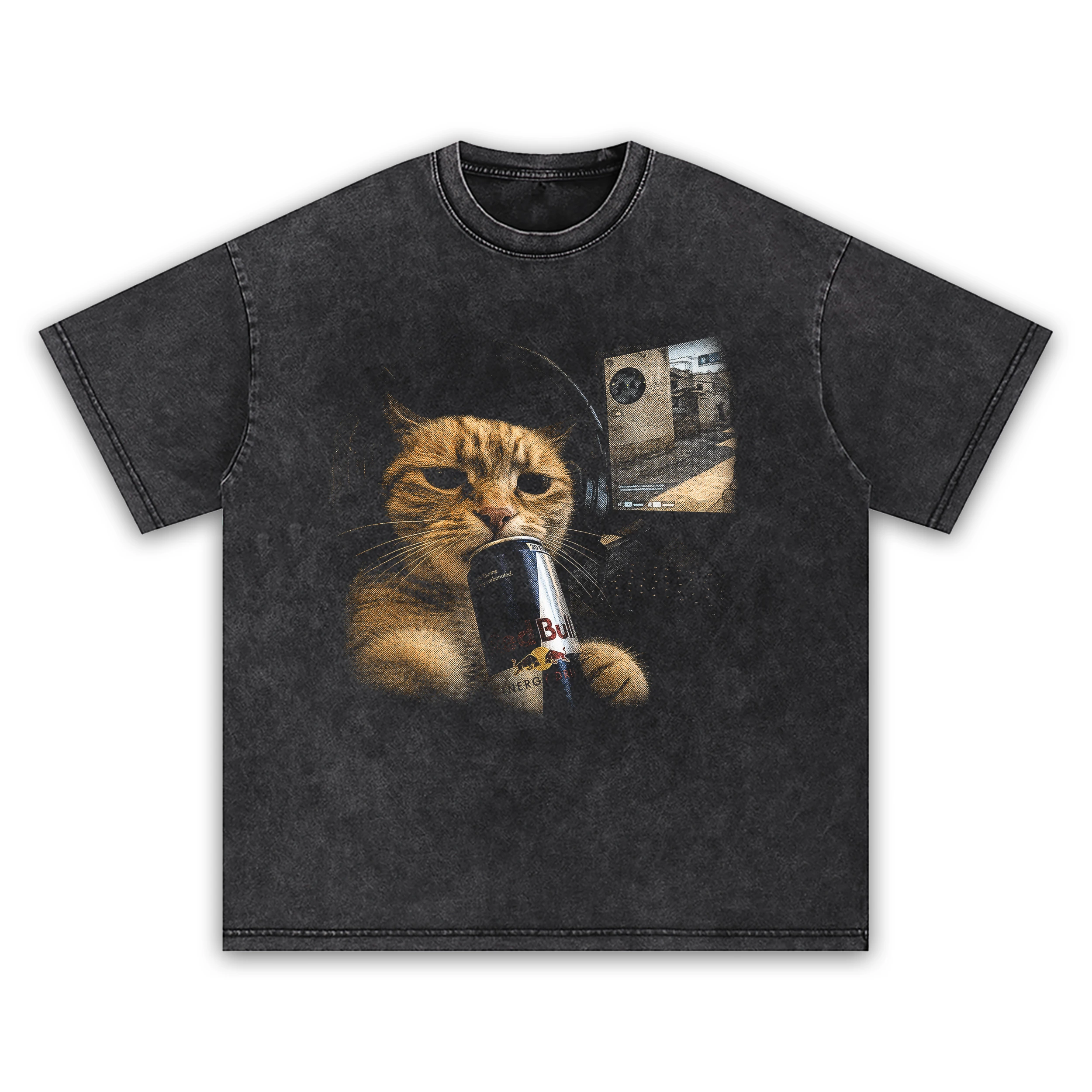 Full send gamer cat t shirt washed20black20full20send20gamer20cat.webp