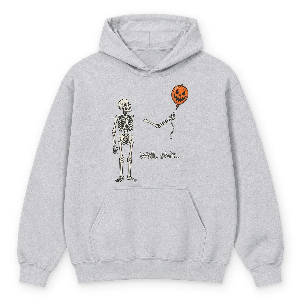 Gray wrong balloon skeleton