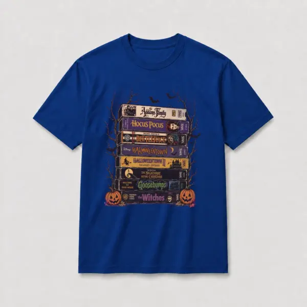 Halloween movie night t shirt blue20halloween20movie20night.webp