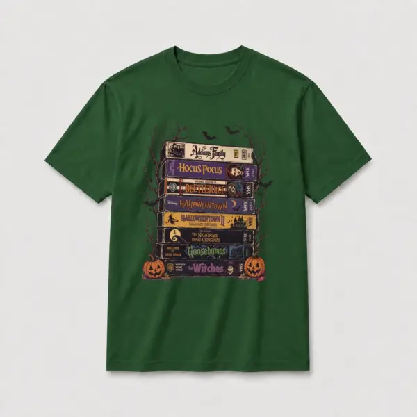 Halloween movie night t shirt green20halloween20movie20night.webp