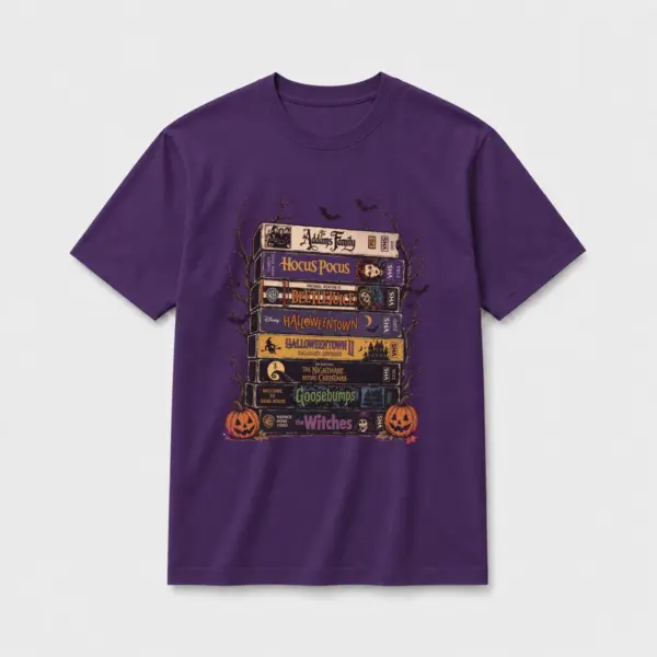 Halloween movie night t shirt purple20halloween20movie20night.webp