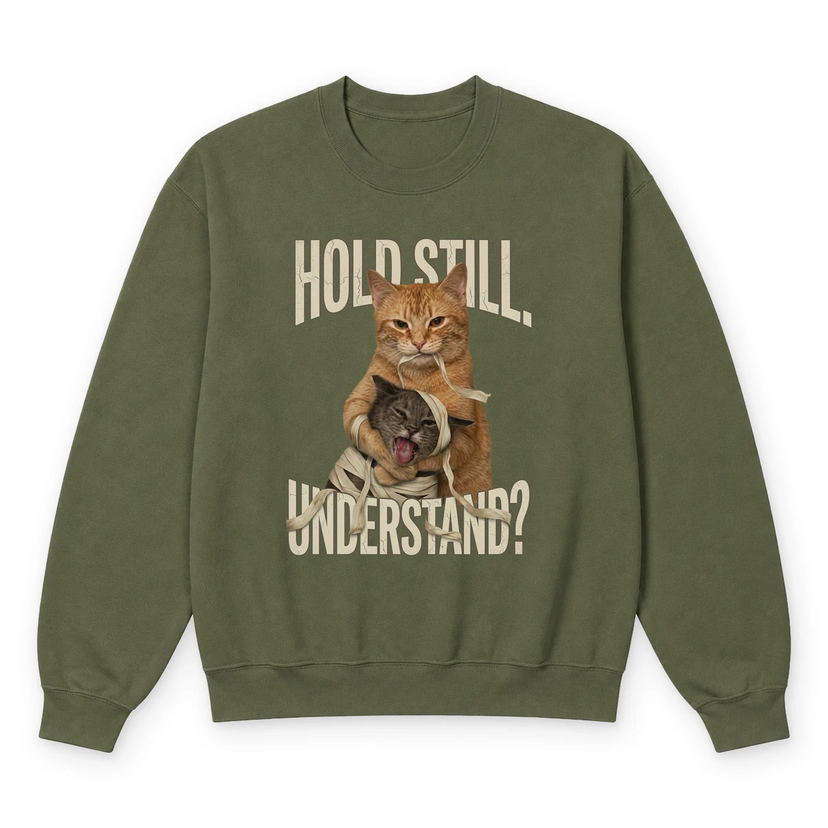 Hold still sweatshirt olive20hold20still.webp