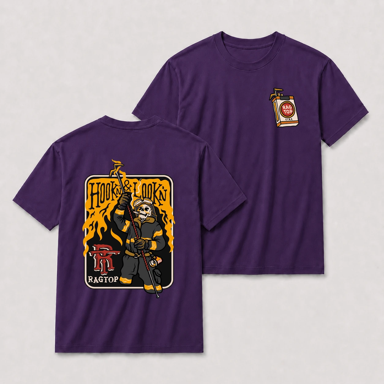 Hook lookn firefighter oversize tee purple20hook2020lookn20firefighter20t shirt.webp