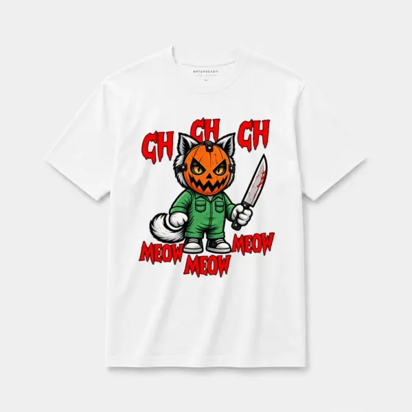 Jack o slasher cat t shirt white20jack20o20slasher20cat.webp